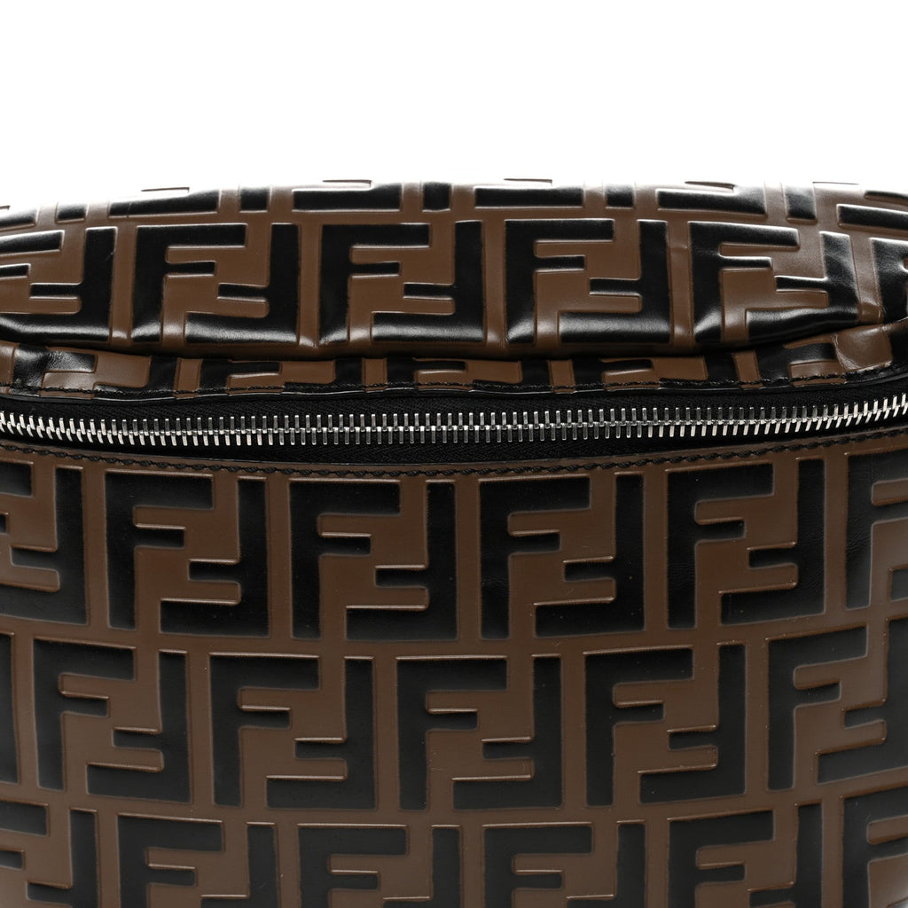 Vitello Century Bi-Color FF 1974 Embossed Belt Bag Maya Black