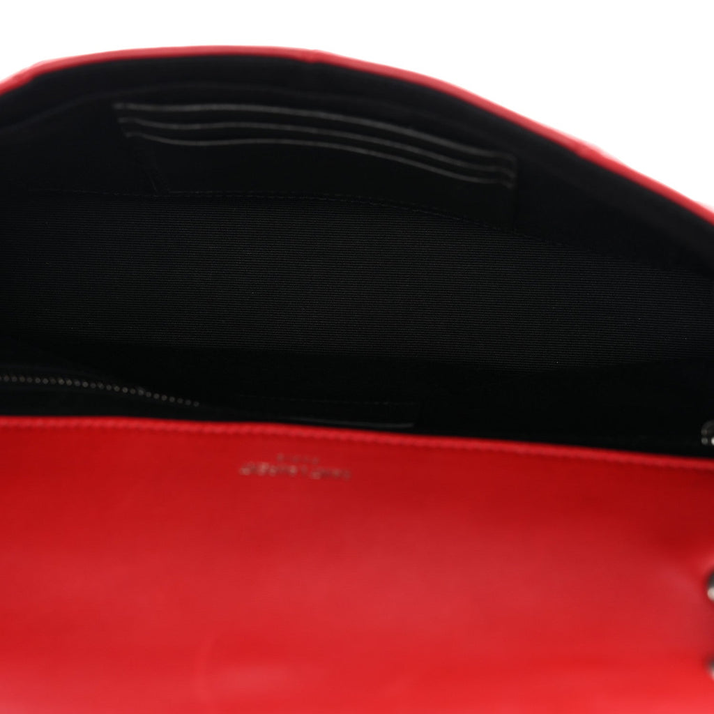 Lambskin Patchwork Monogram Medium Jamie Red