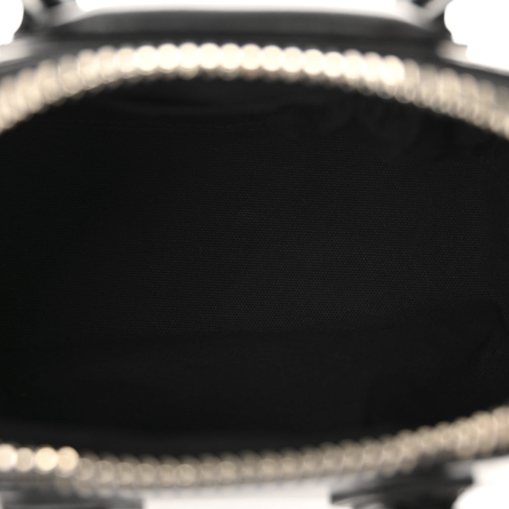 Shiny Lord Calfskin Mini Antigona Black