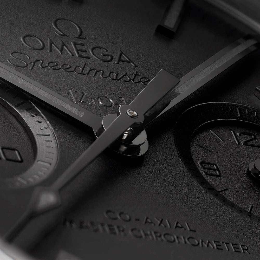 Speedmaster Dark Side of the Moon Black Ceramic 44.25mm - Full Black on Rubber Strap