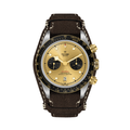 Black Bay Chrono S&G 41mm - Champagne on Brown Leather Strap
