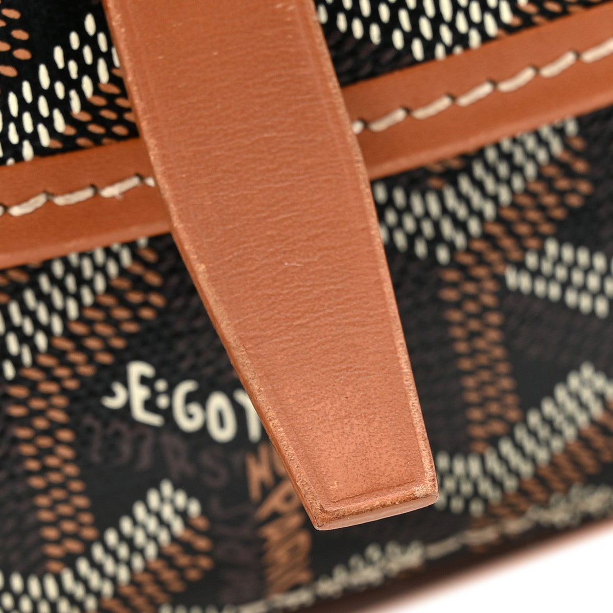 Goyardine Belvedere II PM Messenger Bag Black Gold
