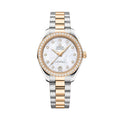 Seamaster Aqua Terra 150M Two-Tone 30mm - White, Mother-of-Pearl w/ Diamonds on Bracelet