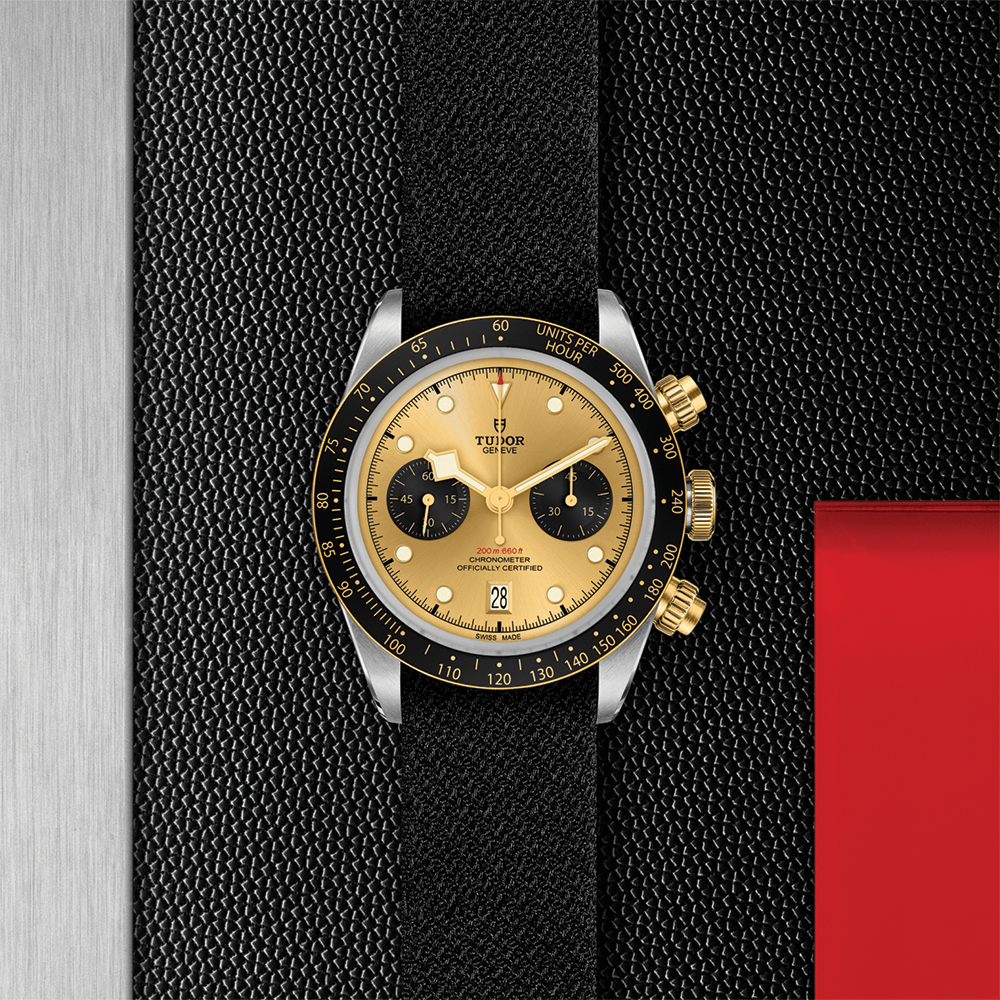 Black Bay Chrono S&G 41mm - Champagne on Fabric Strap