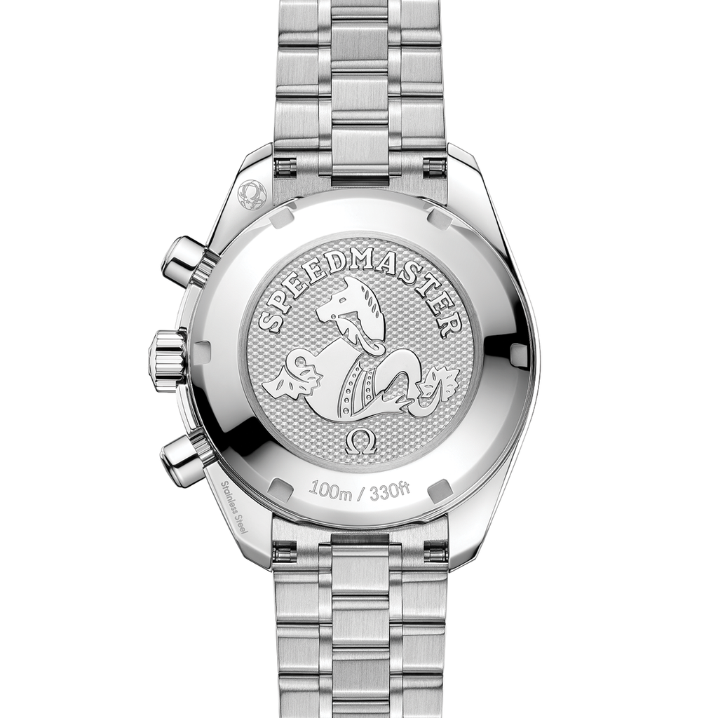 Speedmaster Chronograph 38mm - White, Mother-of-Pearl, Diamond-Set Bezel on Bracelet