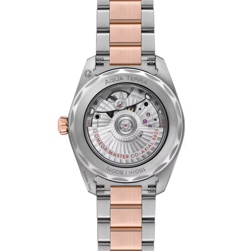 Seamaster Aqua Terra 150M Steel and Sedna™ Gold 38mm - Grey on Bracelet