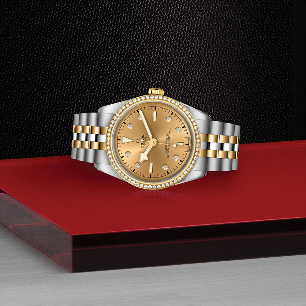 Black Bay One S&G 36mm - Champagne, Diamond-Set and Diamond Bezel on Bracelet