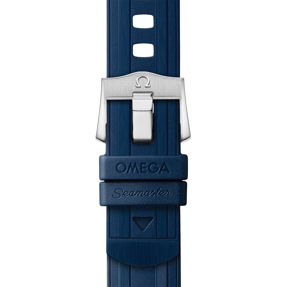 Seamaster Diver 300M Steel and Sedna™ Gold 42mm - Blue on Rubber Strap