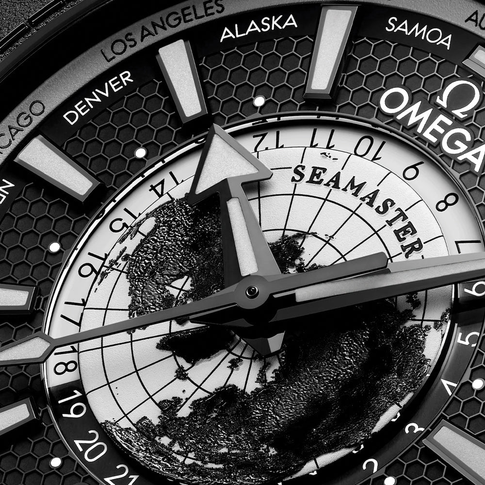 Seamaster Planet Ocean 600M Black Ceramic 45.5mm - Black on Rubber Strap
