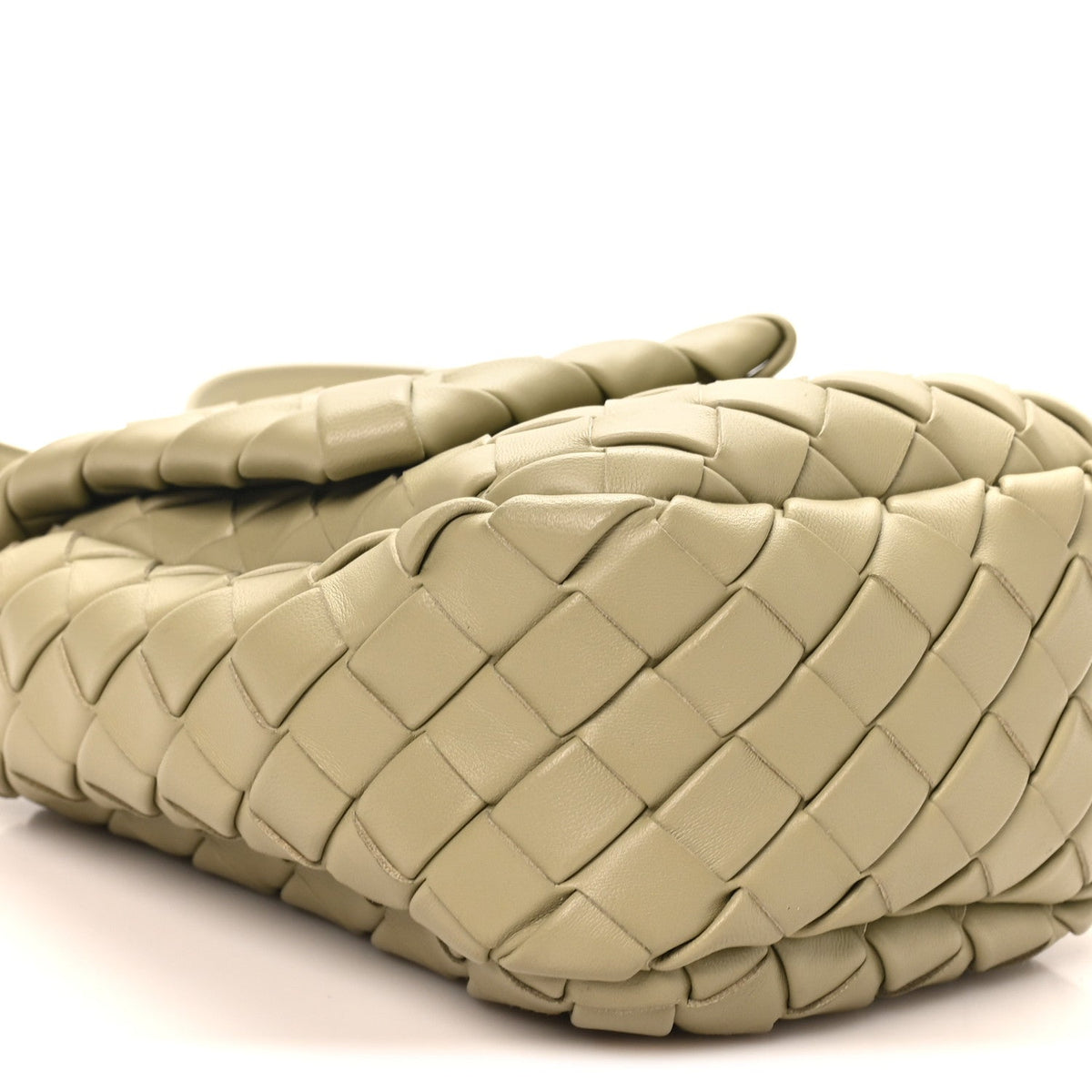 Nappa Intrecciato Mini Vertical Cobble Shoulder Bag Travertine