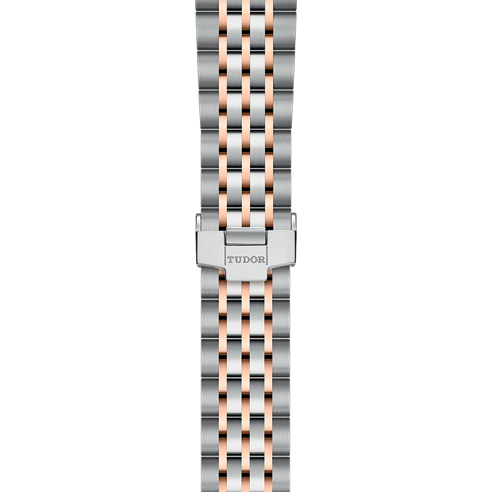 1926 Rose Gold Two-Tone 36mm - White, Diamond-Set on Bracelet