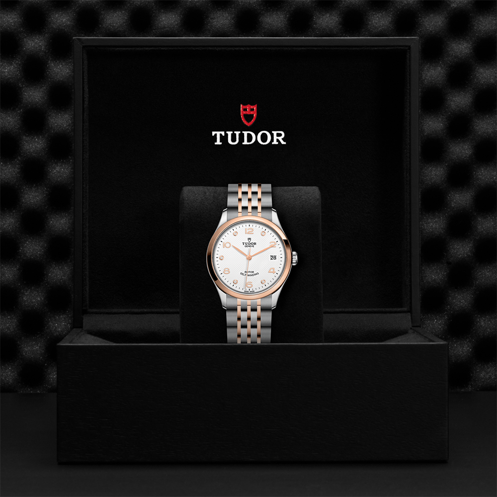 1926 Rose Gold Two-Tone 36mm - White, Diamond-Set on Bracelet