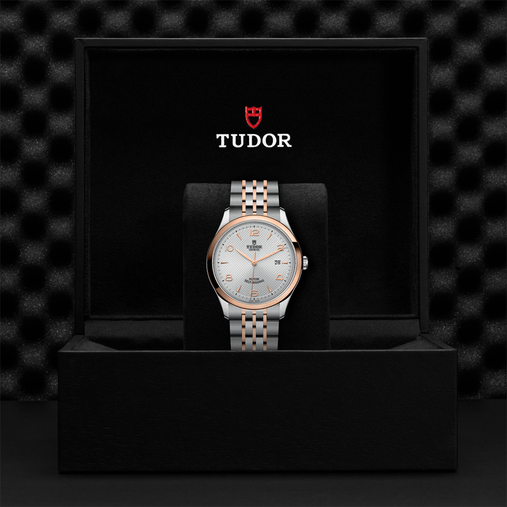 1926 Rose Gold Two-Tone 41mm - Silver on Bracelet