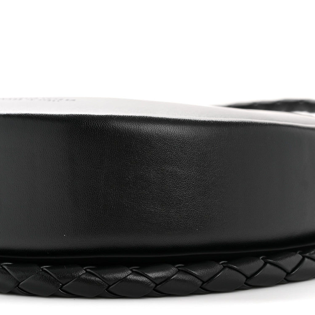 Smooth Calfskin Hula Hoop Shoulder Bag Black