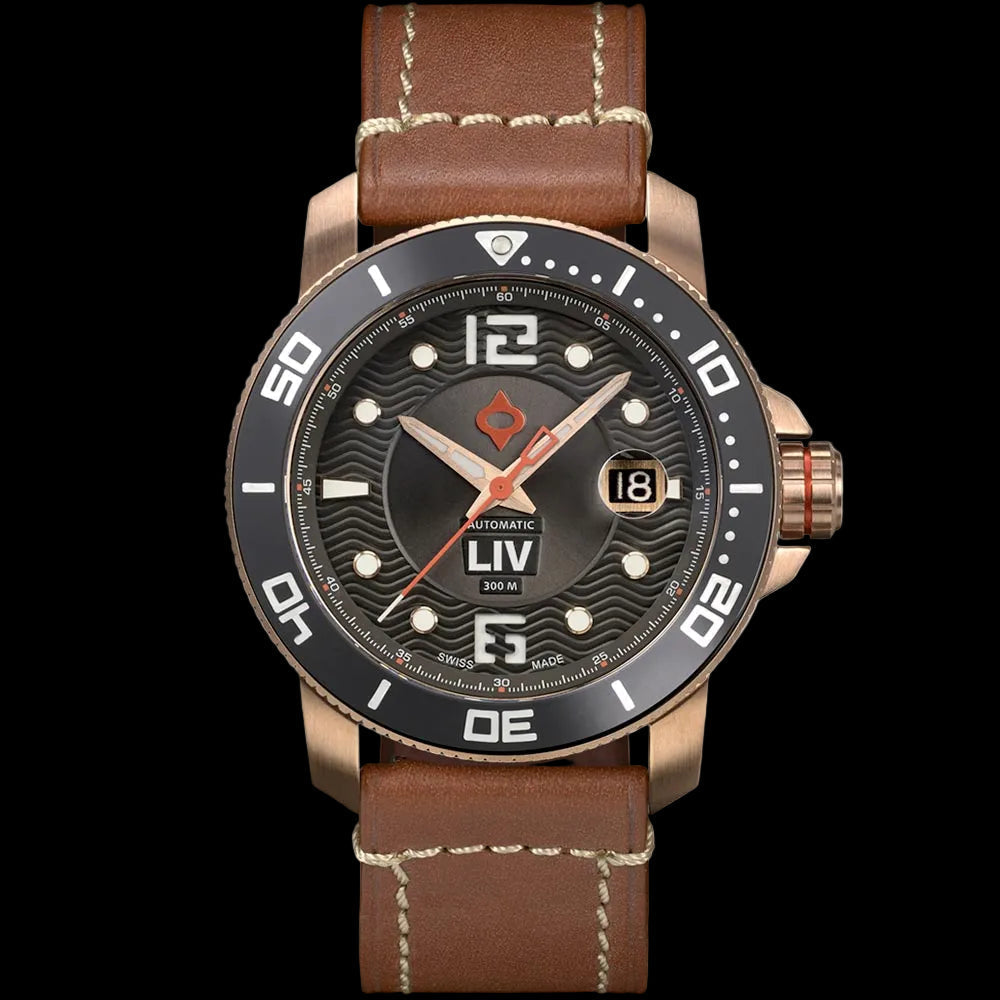GX-Diver's 44mm Rose Gold Crater Gray