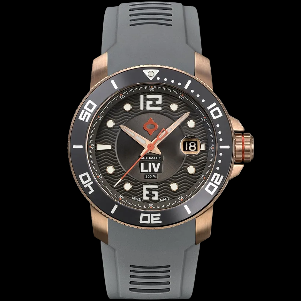 GX-Diver's 44mm Rose Gold Crater Gray