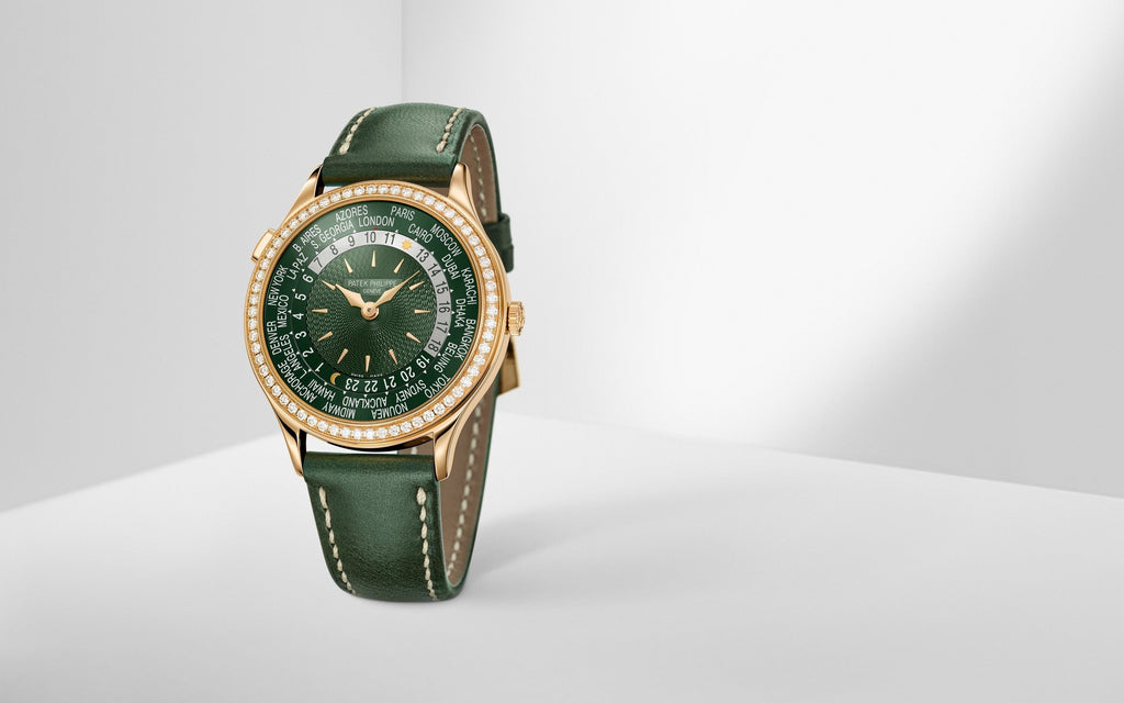 Patek Philippe World Time Oliver Green Dial Rose Gold Complications 7130R-014