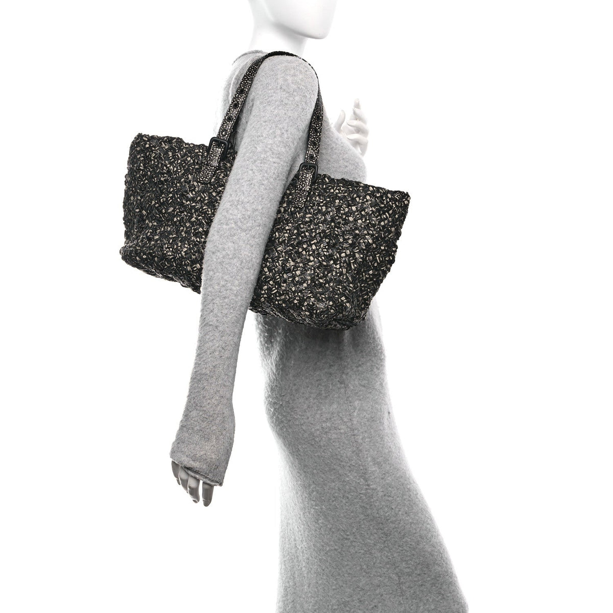 Nappa Nastri Medium Lido Tote Bag Tourmaline