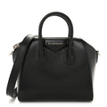 Shiny Lord Calfskin Mini Antigona Black
