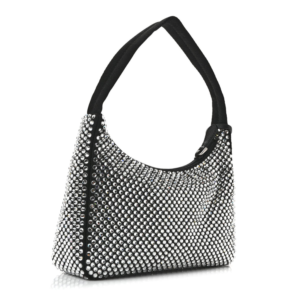 Satin Crystal Mini Re-Edition 2000 Bag Cristal