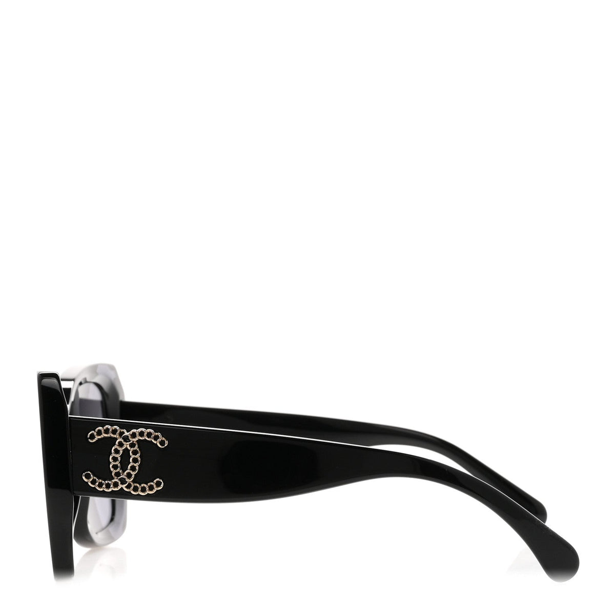 Acetate CC Polarized Square Sunglasses 5555 Black