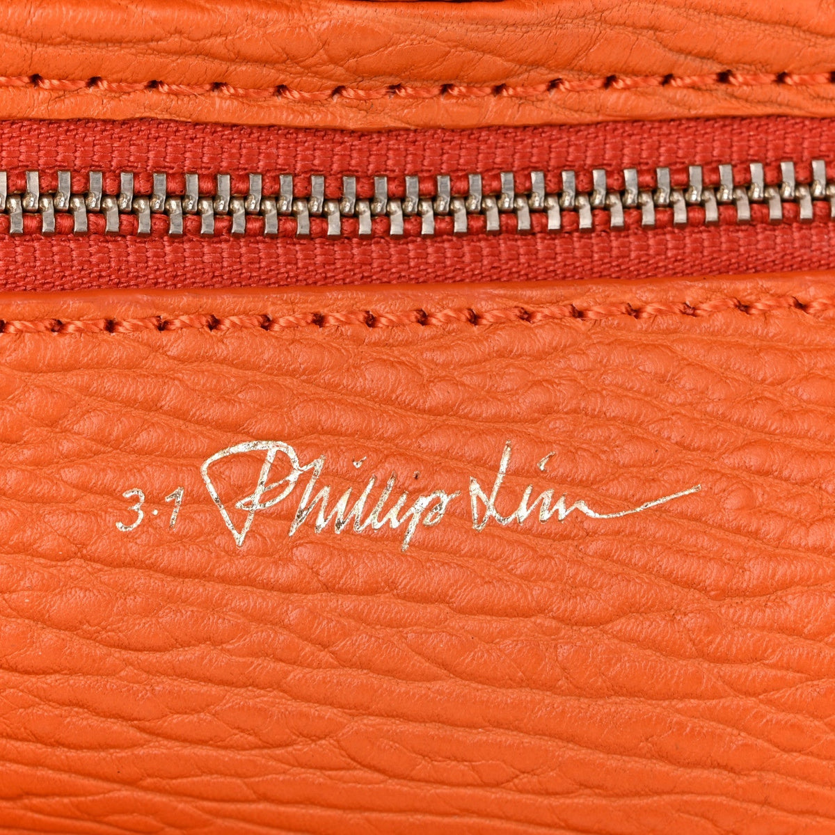 Textured Calfskin Mini Pashli Satchel Orange