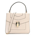 Calfskin Serpenti Forever Top Handle White