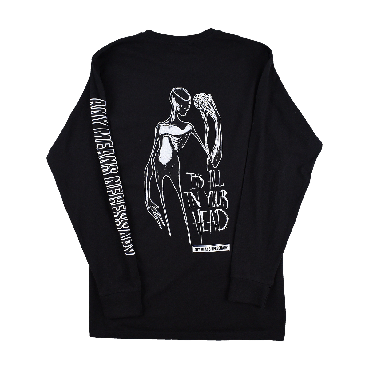 It's All In Your Head Long Sleeve T-Shirt Black