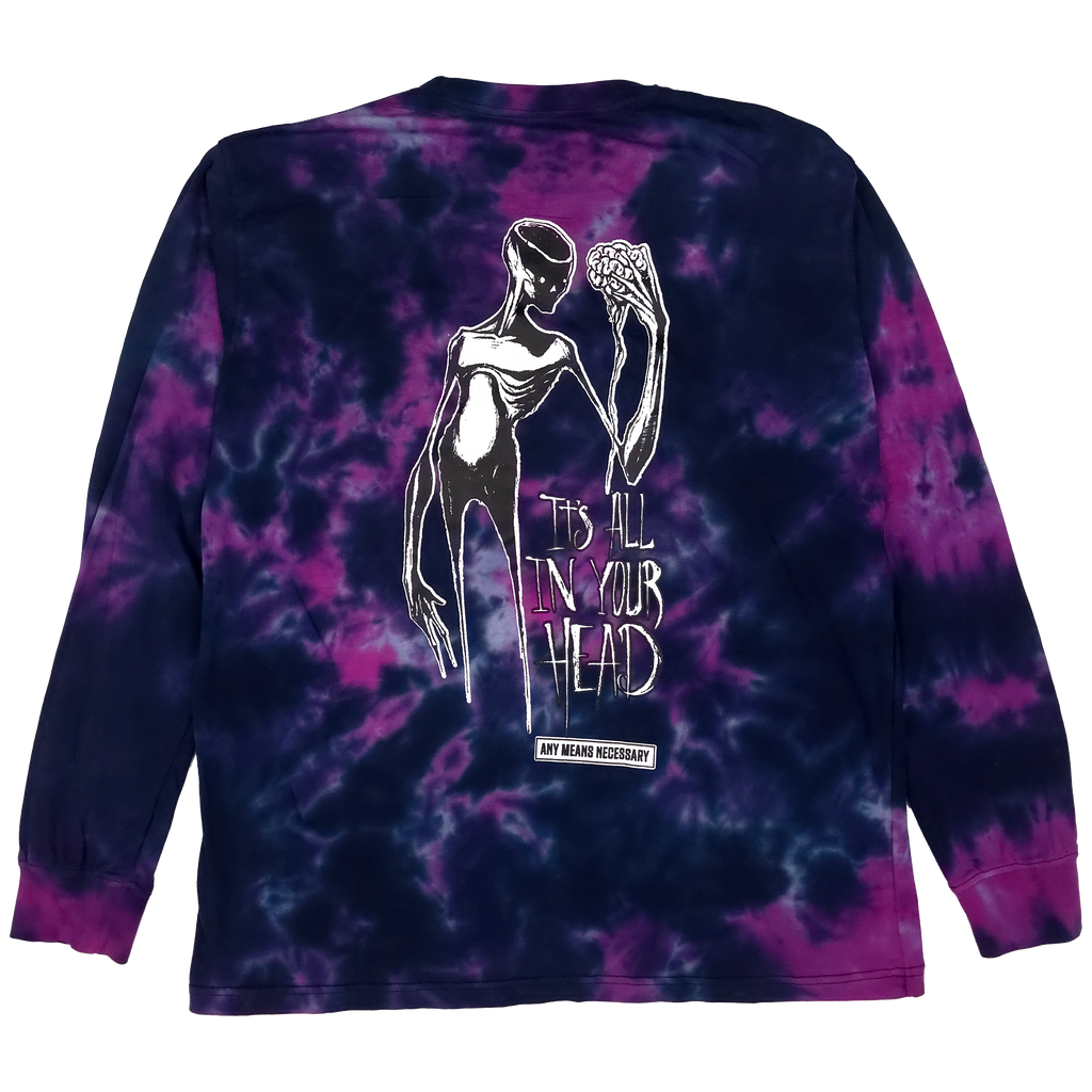 It's All In Your Head Long Sleeve T-Shirt Purple