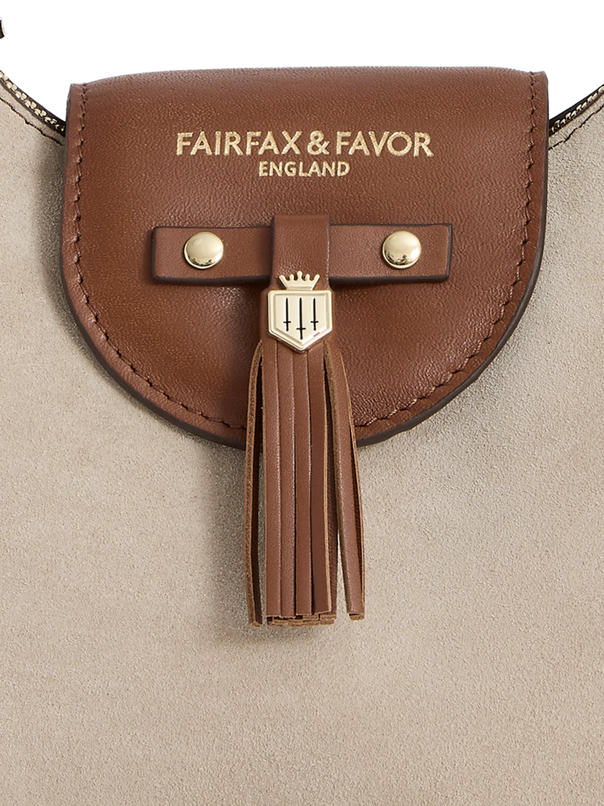 Windsor Shoulder Bag - Tan & Stone Leather