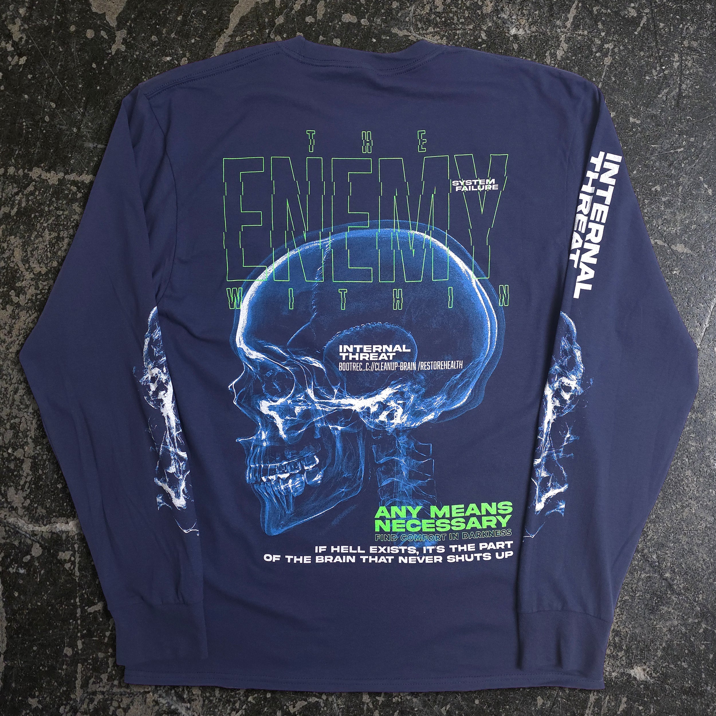 Enemy Within Long Sleeve T-Shirt Navy
