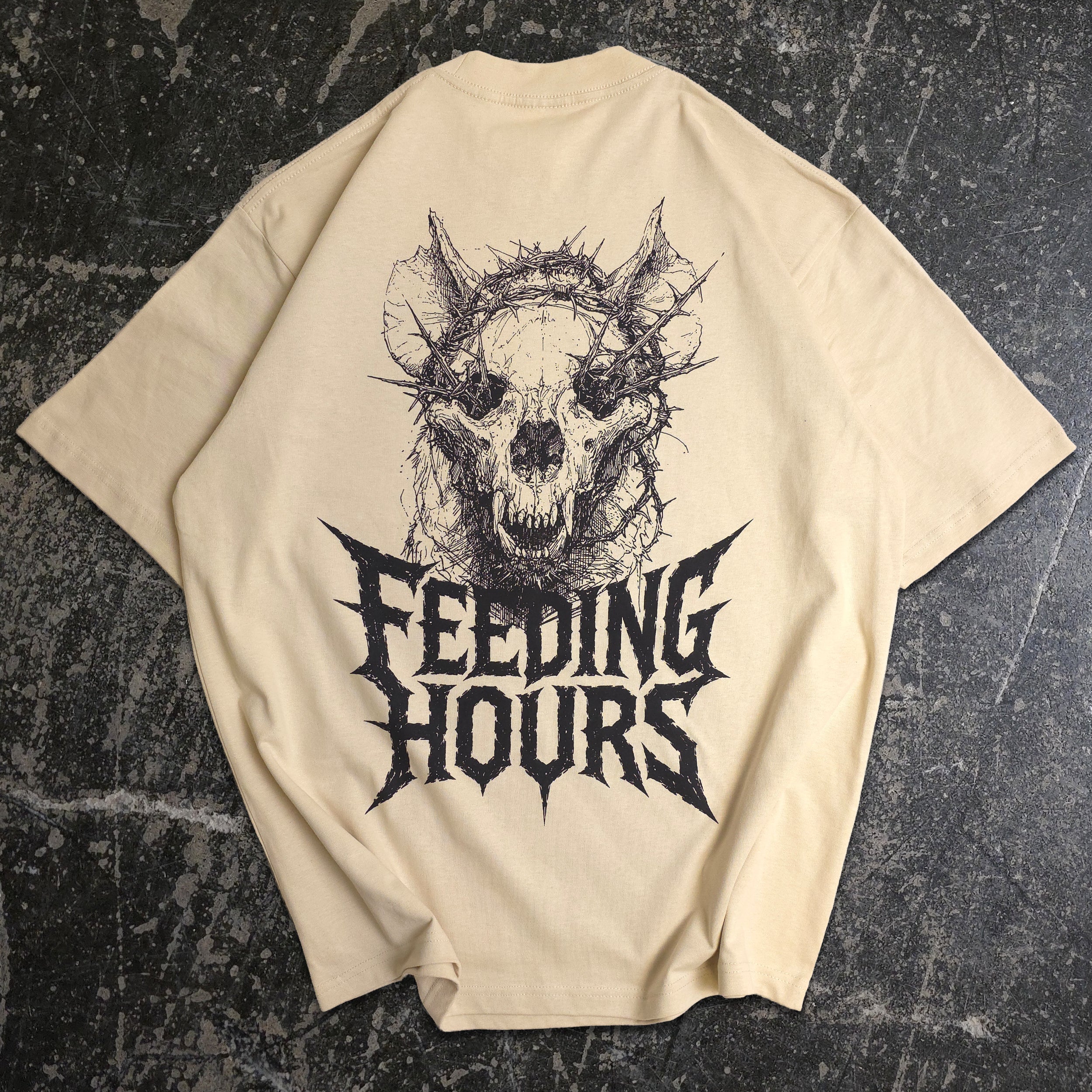 Feeding Hours V T-Shirt Bone