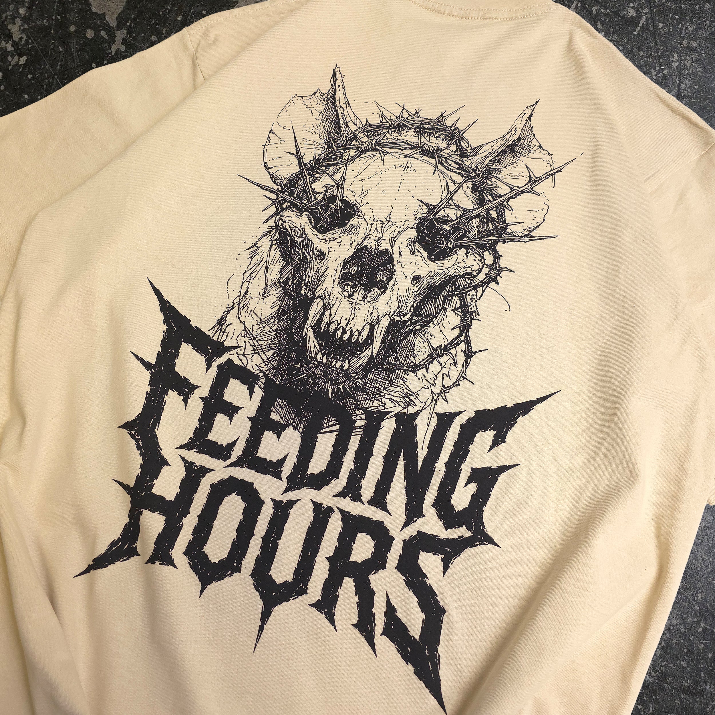 Feeding Hours V T-Shirt Bone
