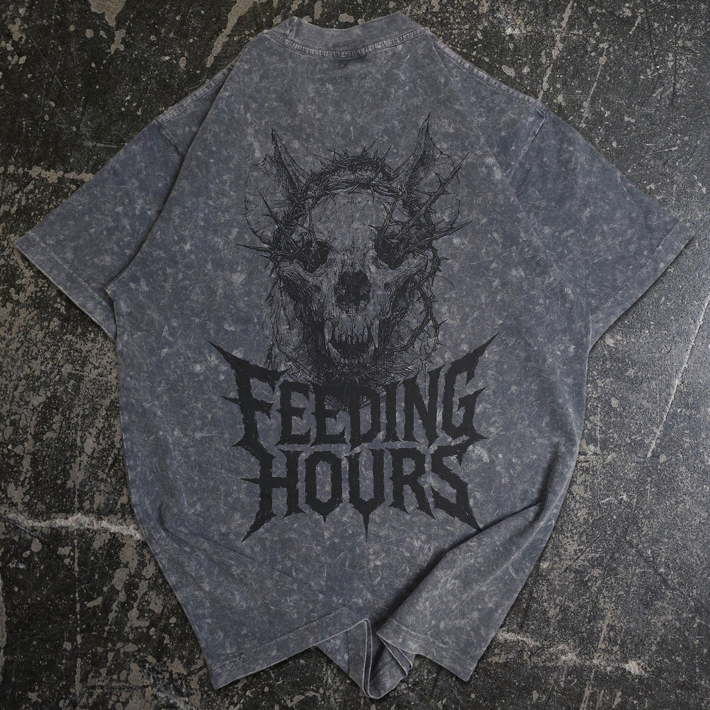 Feeding Hours V T-Shirt Mineral Grey