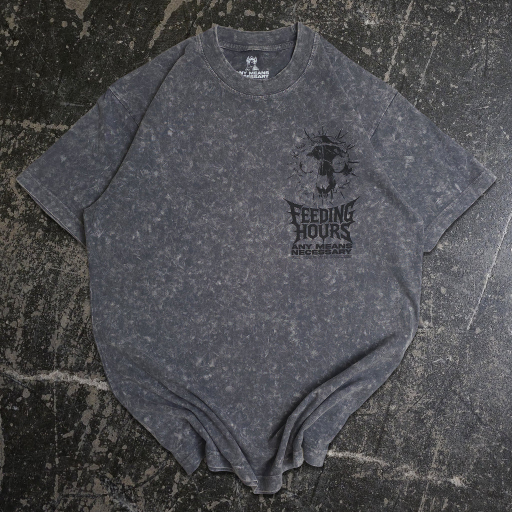 Feeding Hours V T-Shirt Mineral Grey