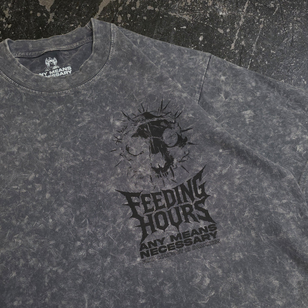 Feeding Hours V T-Shirt Mineral Grey