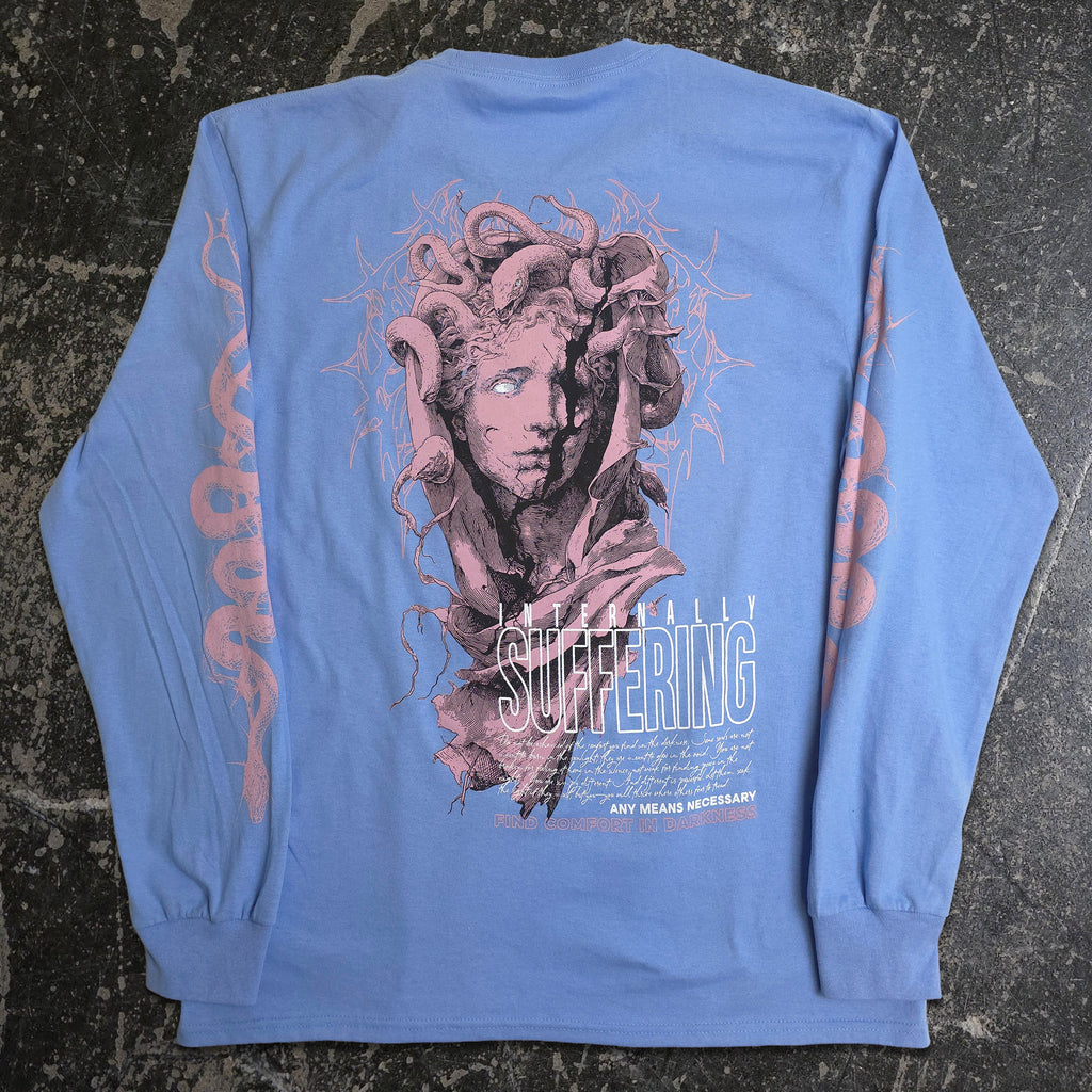 Internal Suffering Long Sleeve T-Shirt Carolina Blue