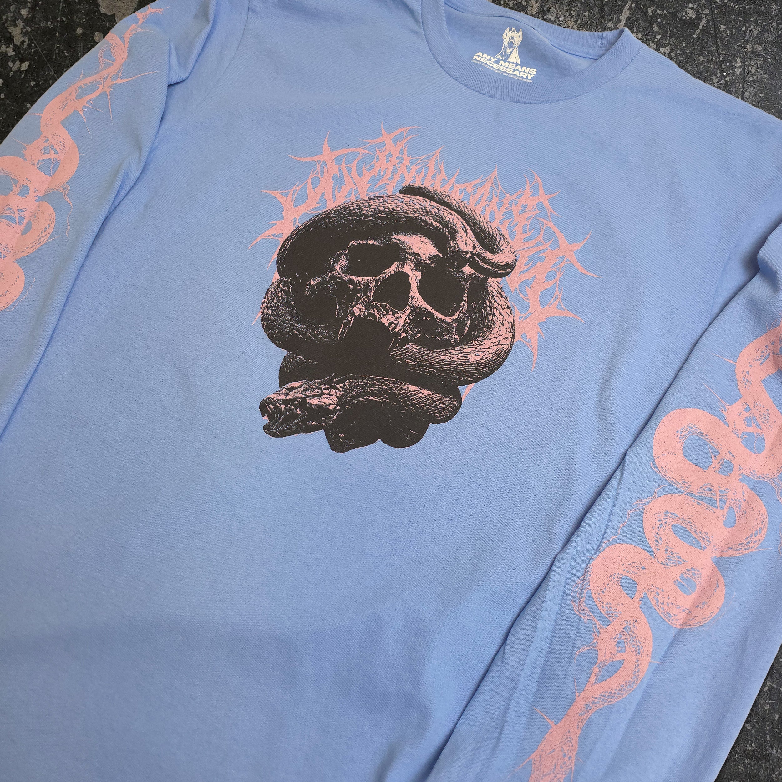Internal Suffering Long Sleeve T-Shirt Carolina Blue