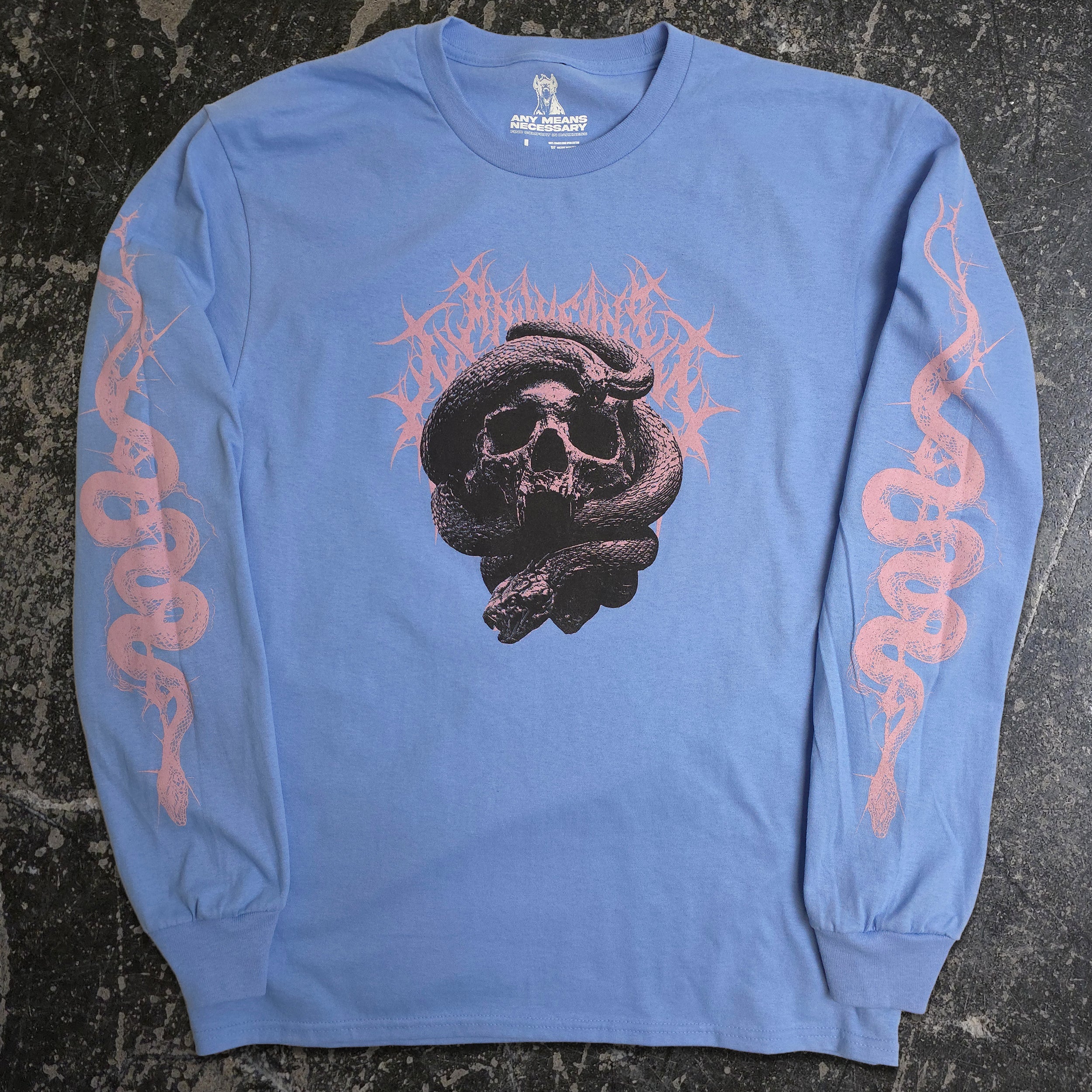 Internal Suffering Long Sleeve T-Shirt Carolina Blue
