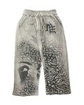 Mixed Emotions Striped Sweatpants Grey