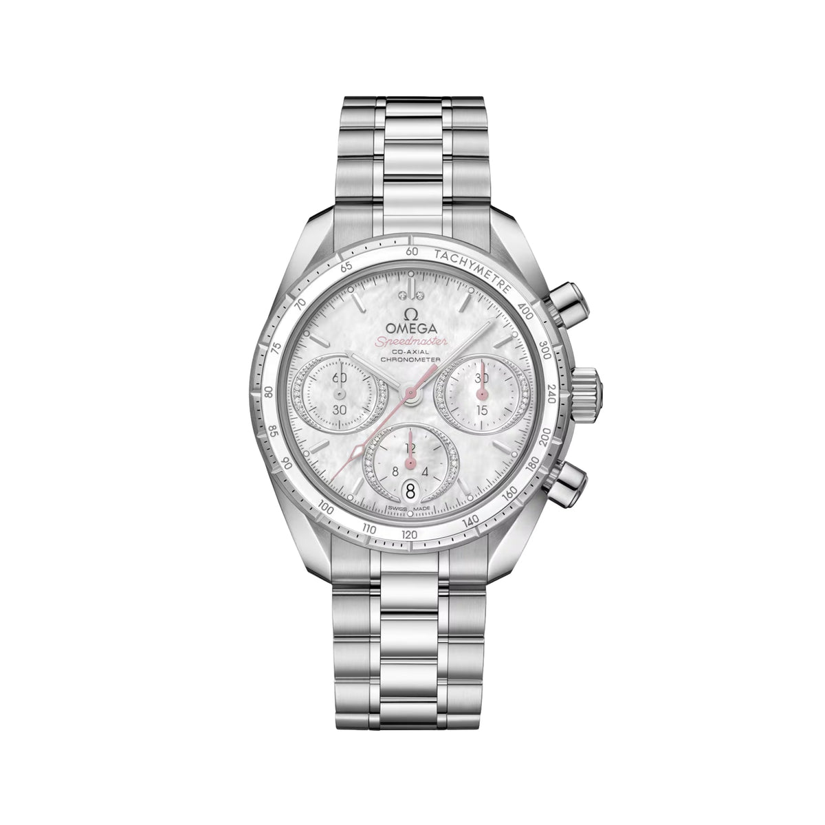 Speedmaster 38mm - White Mother-of-Pearl on Bracelet