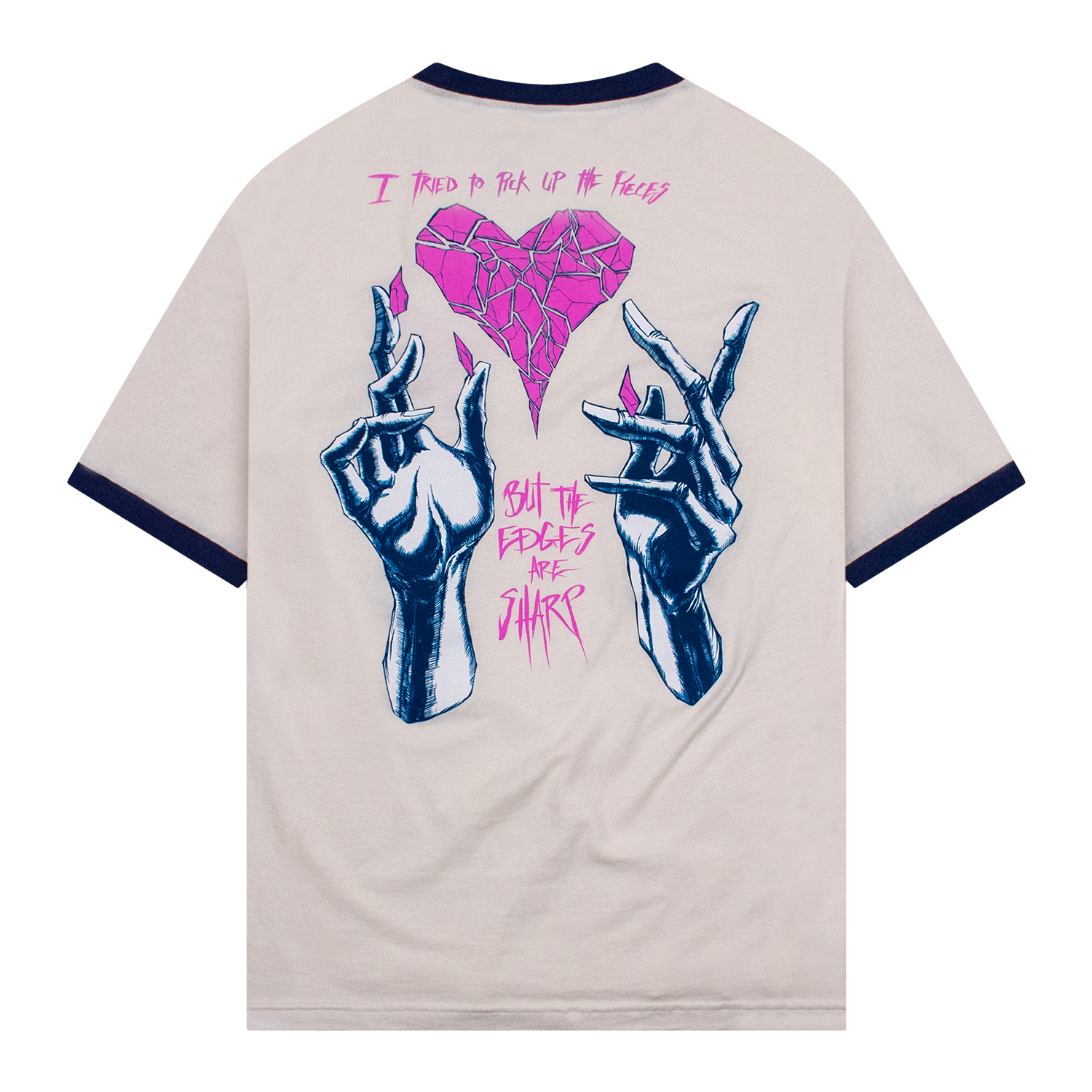 Sharp Edges T-Shirt Vintage White/Blue