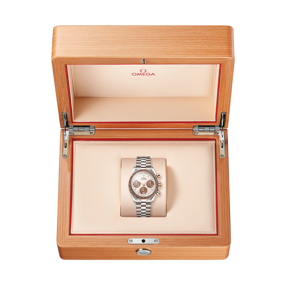 Speedmaster Chronograph Two-Tone 18K Sedna™ Gold and Steel 38mm - Ivory on Bracelet