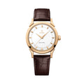 Seamaster Heritage Milano Cortina 2026 Moonshine‚ Gold 37mm - White on Leather Strap