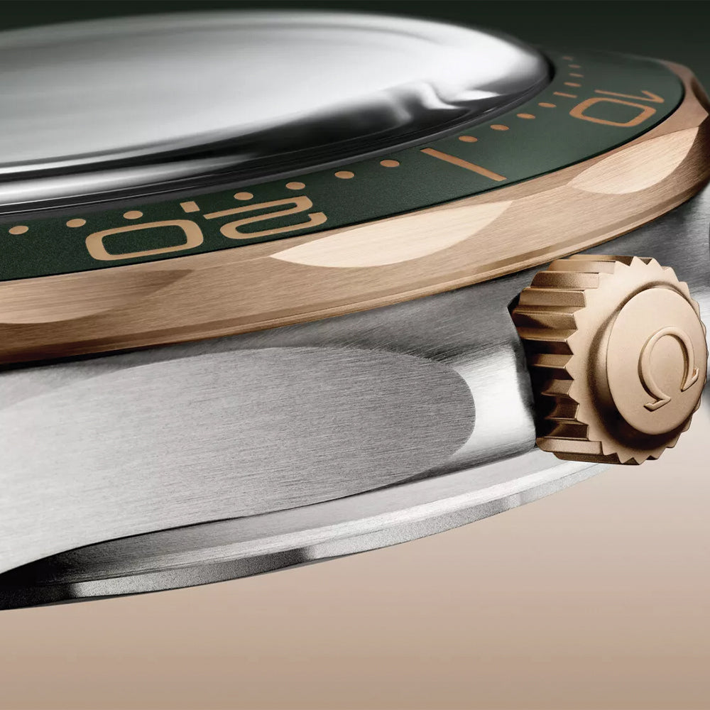 Seamaster Diver 300M Titanium and Bronze Gold 42mm - Green on Bracelet