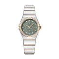 Constellation Diamonds Quartz Steel and Moonshine Gold 28mm - Green on Bracelet