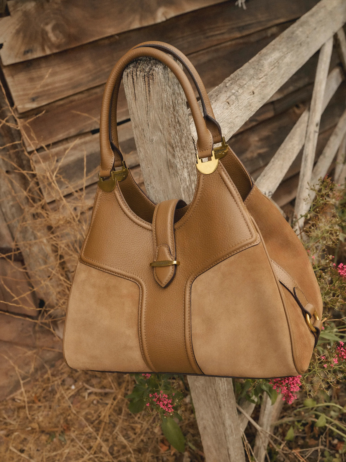 Aviemore Shoulder Bag - Tan Suede