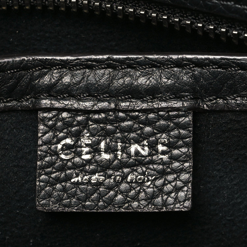 Pebbled Calfskin Nano Luggage Black