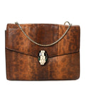 Karung Serpenti Forever Medium Shoulder Bag Brown