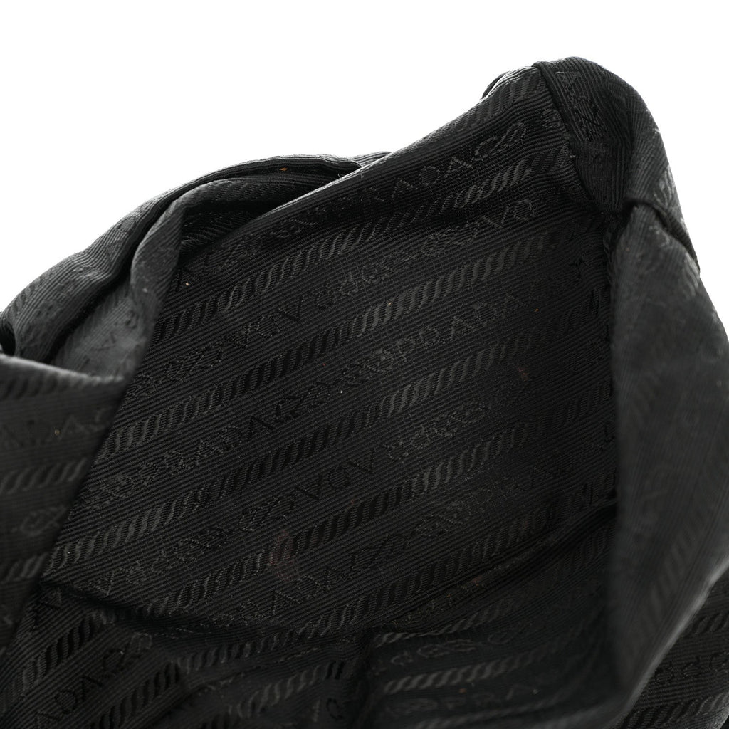 Tessuto Nylon Vela Chain Backpack Black